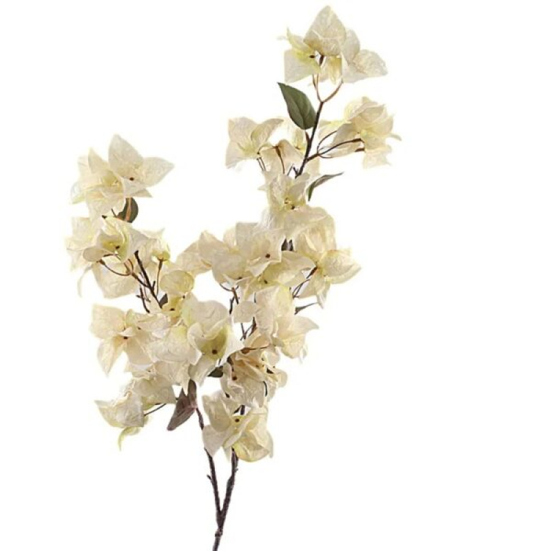  Kunstbloem – Bougainvillea Spray Creme 110 cm